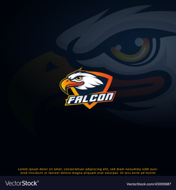 falcon mascot logo falcon mascot logo