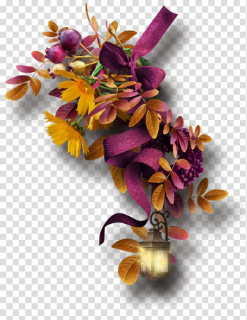 Fall flowers transparent background PNG clipart