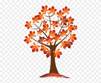 Fall Tree Clipart - Maple Tree Wall Sticker