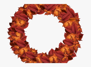 Fall Wreath Clipart - Transparent Background Leaf Png Hd #753694 ...