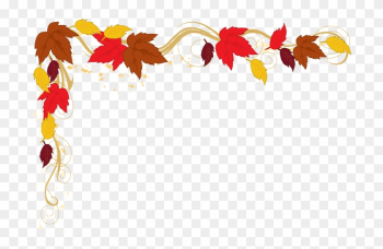 Falling Clipart Corner Border Pencil And In Color Falling - Fall Leaves Border Png