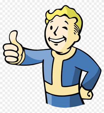 Fallout Clipart Vault Boy - Vault Boy Middle Finger