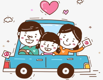 Family Car, Family, Drive A Car, Cartoon Car PNG Transparent ...