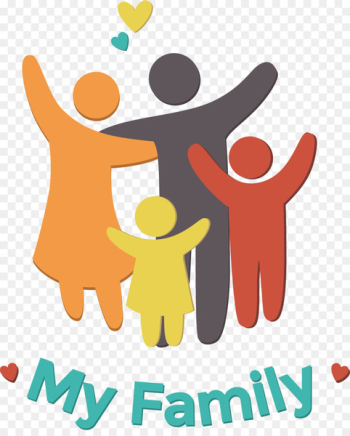 Family Father Mother Icon - Flat happy family material 
