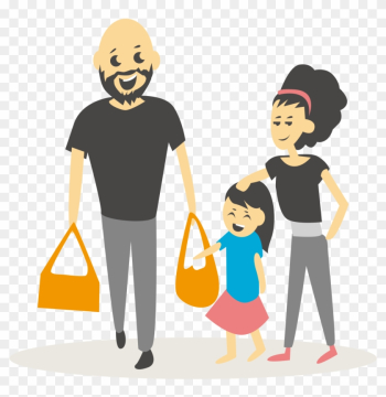 Family Shopping Illustration - Family Cartoon People Shopping Png Family Shopping Illustration - Family Cartoon People Shopping Png