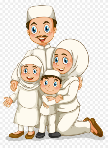 Family Stock Photography Illustration - Muslim Family Vector