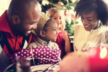 Family Together Christmas Celebration Concept Family Together Christmas Celebration Concept