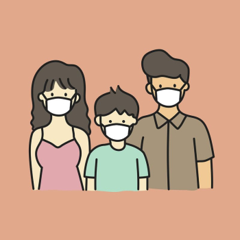Family wearing mask collage element, | Free Vector - rawpixel Family wearing mask collage element, | Free Vector - rawpixel