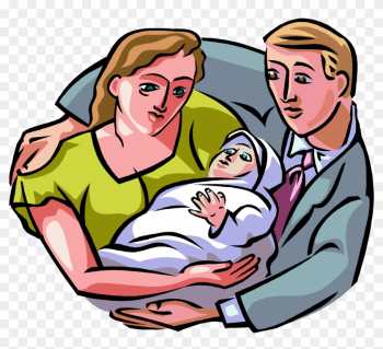 Family With Baby Clipart - New Born Baby With Parents Clipart Family With Baby Clipart - New Born Baby With Parents Clipart