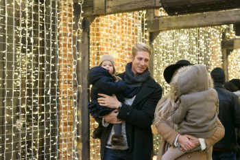 Family With Holiday Lights Family With Holiday Lights