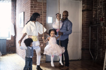 Family With Swing