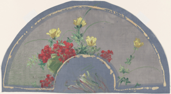 Fan with Poppies (c. 1890) | Free Photo - rawpixel