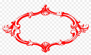 Fancy Red Background With Elegant Curving Border Layer,fancy - Fancy Border Frame Clipart