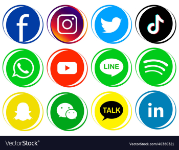 fancy social media icon fancy social media icon