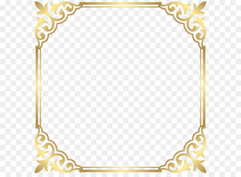 Fancy That Boutique LOUENHIDE Clip art - Gold Border Frame PNG Clip Art Image 