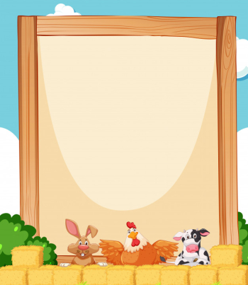 Farm animal on background with copyspace Farm animal on background with copyspace