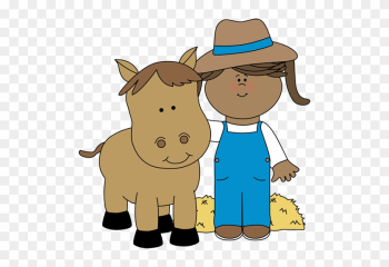Farm Girl With A Horse - Girl With A Horse Clipart Farm Girl With A Horse - Girl With A Horse Clipart