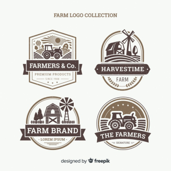 Farm logo collectio Free Vector Farm logo collectio Free Vector