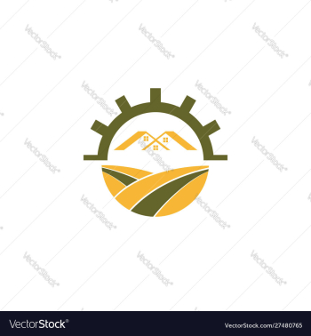 Farm-logo design vector image