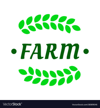 Farm logo vector image