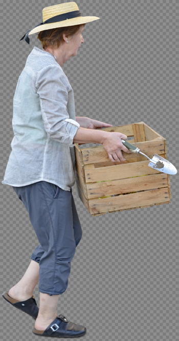Farmer woman in garden. Cut out by www.mrcutout.com #cutout ...