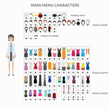 Fashion characters collection Fashion characters collection