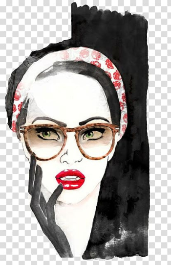 Fashion illustration Drawing Illustrator Art, model transparent background PNG clipart