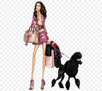 Fashion illustration Drawing Sketch - Shopping woman Fashion illustration Drawing Sketch - Shopping woman