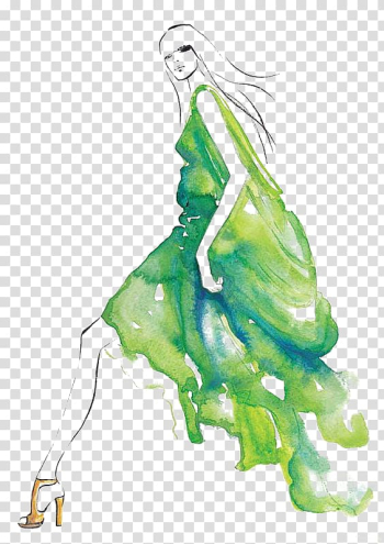 Fashion illustration Watercolor painting Illustration, Women's Fashion transparent background PNG clipart