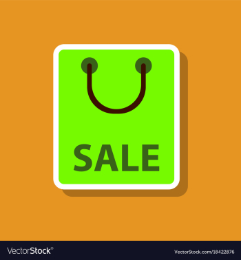 Fashion patch sale sticker package vector image Fashion patch sale sticker package vector image