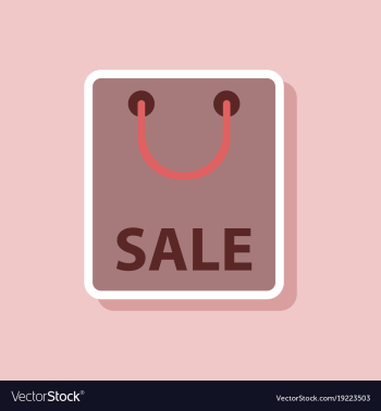 Fashion patch sale sticker package vector image Fashion patch sale sticker package vector image