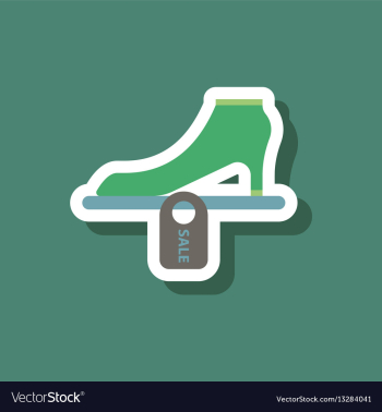 Fashion patch sale sticker shoes discounts vector image Fashion patch sale sticker shoes discounts vector image