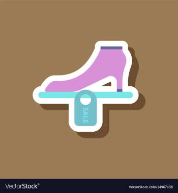 Fashion patch sale sticker shoes discounts vector image Fashion patch sale sticker shoes discounts vector image