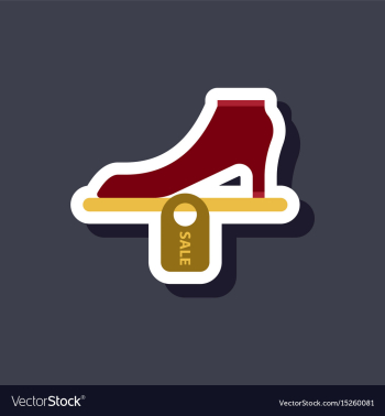 Fashion patch sale sticker shoes discounts vector image Fashion patch sale sticker shoes discounts vector image