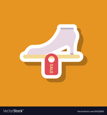 Fashion patch sale sticker shoes discounts vector image Fashion patch sale sticker shoes discounts vector image
