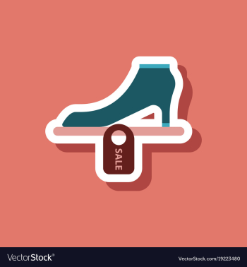 Fashion patch sale sticker shoes discounts vector image Fashion patch sale sticker shoes discounts vector image