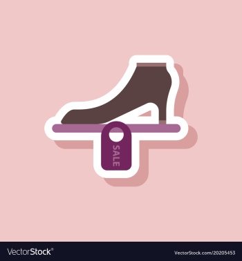 Fashion patch sale sticker shoes discounts vector image Fashion patch sale sticker shoes discounts vector image