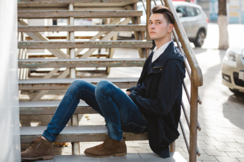 Fashionable handsome man model posing Free Photo Fashionable handsome man model posing Free Photo