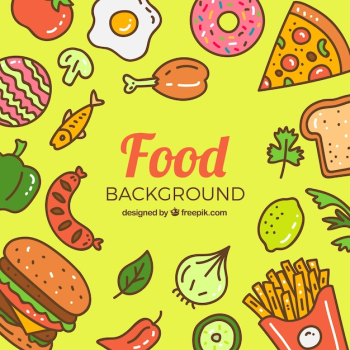 Fast food background Fast food background
