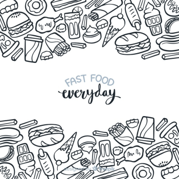Fast food background Fast food background