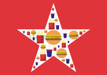 Fast food background Fast food background