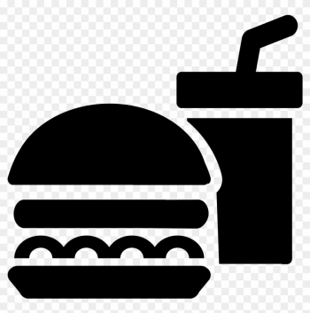 Fast Food Junk Food Drink Clip Art - Food Clipart Black And White