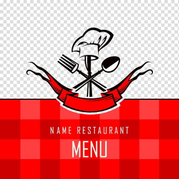 Fast food Menu Cook Restaurant, Hand-painted chef's hat transparent background PNG clipart