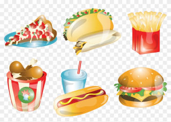 Fast Food Mexican Cuisine Hamburger French Fries Junk - Fast Food Vector Fast Food Mexican Cuisine Hamburger French Fries Junk - Fast Food Vector