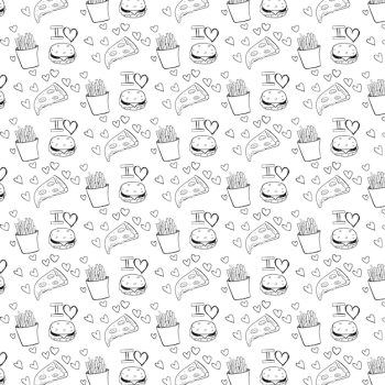 Fast food pattern Fast food pattern