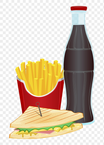 Fast food png sticker clipart, | Free PNG - rawpixel