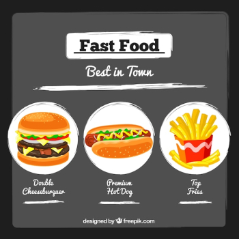 Fast food poster Fast food poster