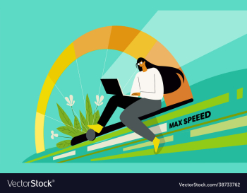 fast internet speed concept