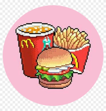Fastfood 8bit Fries Kawaiisticker - Aesthetic Wallpaper Food Fastfood 8bit Fries Kawaiisticker - Aesthetic Wallpaper Food