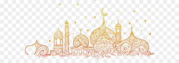 Fasting in Islam Ramadan Illustration - Hand-painted religious church posters 